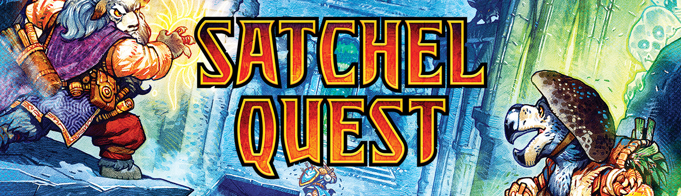 Satchel Quest logo on the banner
